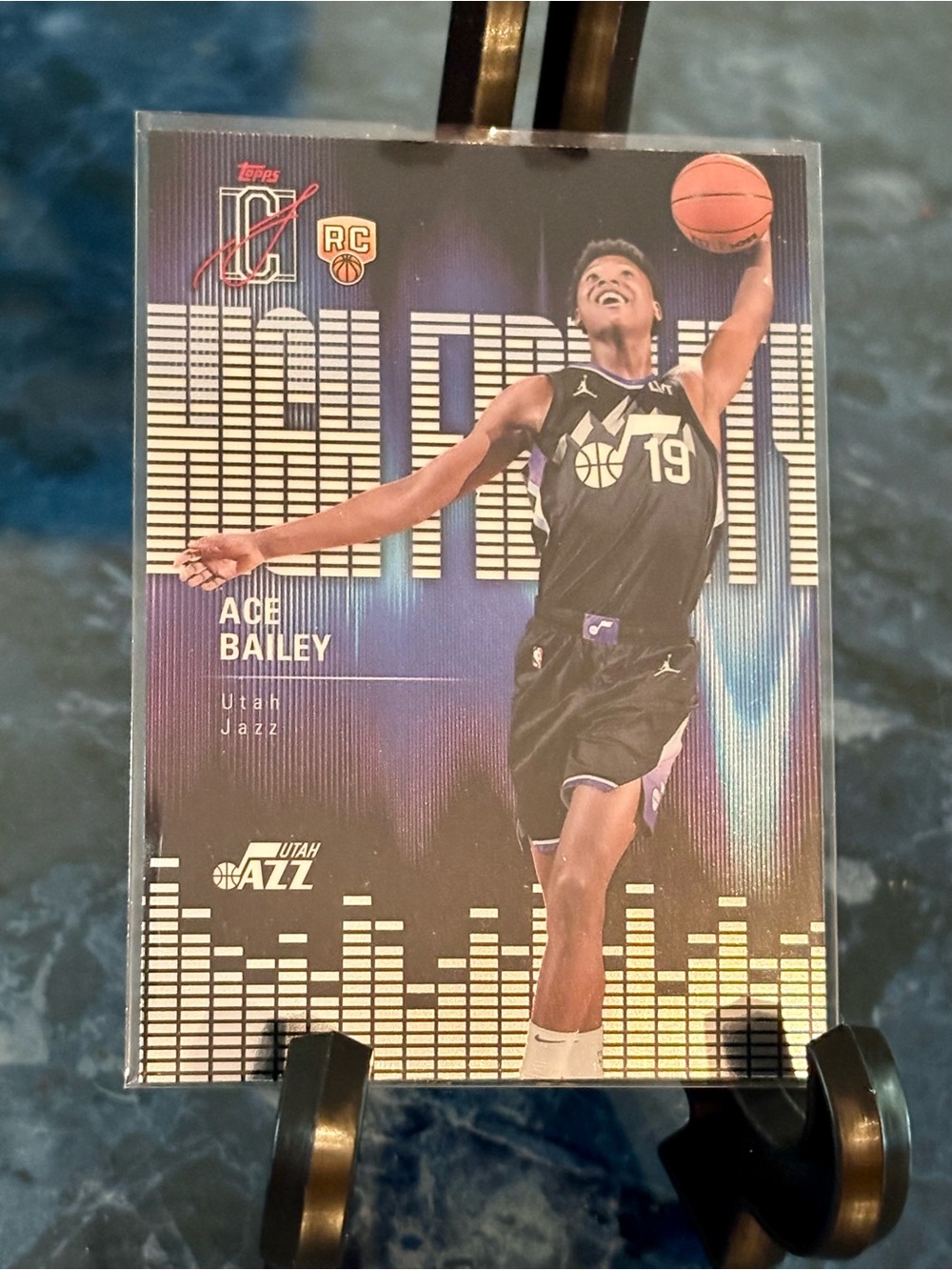 Ace Bailey Basketball Card Topps Signature Class High Fidelity Utah Jazz Rookie